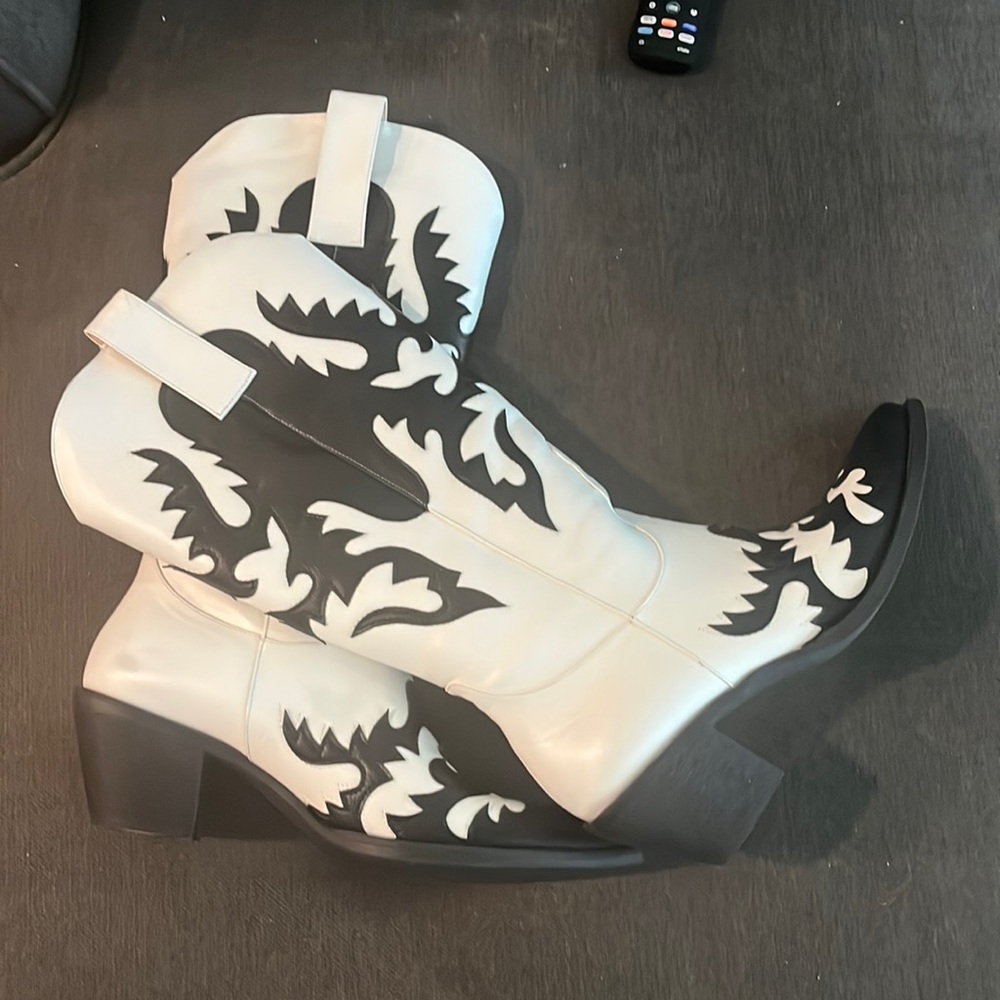 Knee high western boots